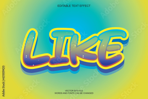like vector text effect