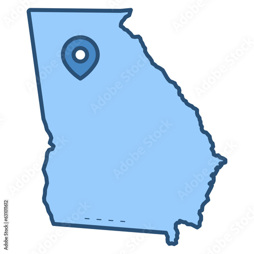 Georgia map