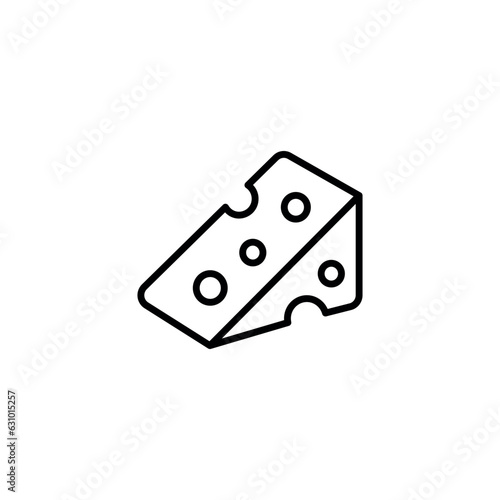 Cheese icon design with white background stock illustration