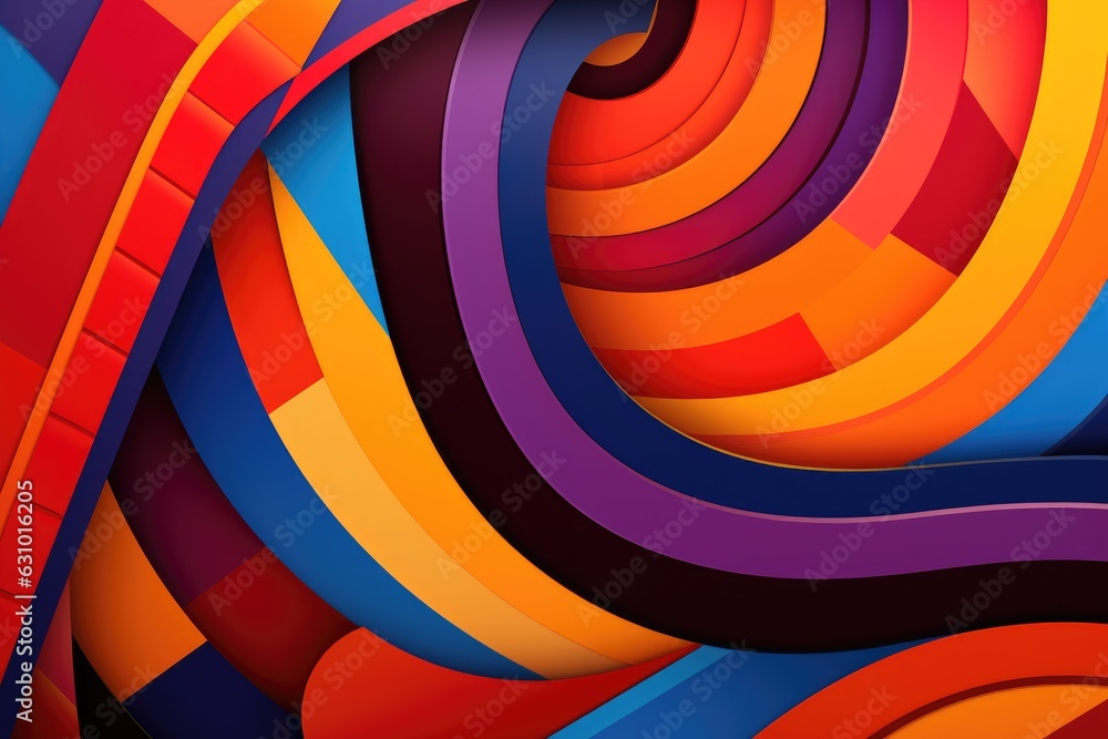 Obraz premium National Hispanic American Heritage Month. Background in orange red and yellow with a latin pattern. Banner, poster, card for social media. Created with generative AI