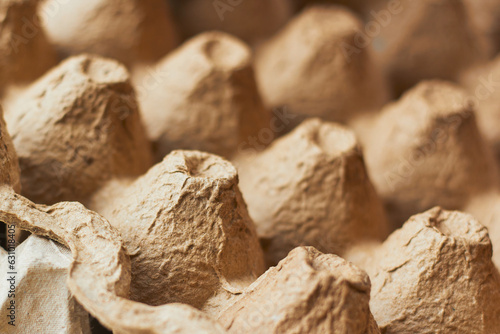 Paper tray for eggs. 