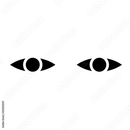 pair of eye icon, view icon