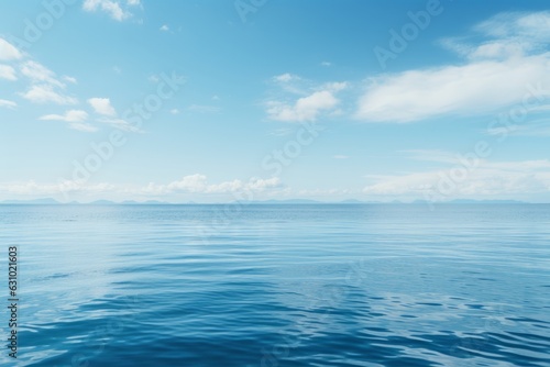 Calm And Minimalist Ocean View, Generative AI © Box Milk
