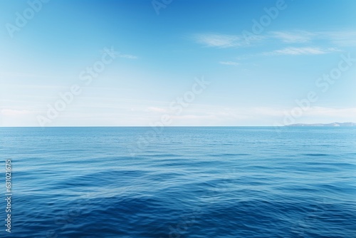 Calm And Minimalist Ocean View, Generative AI © Box Milk