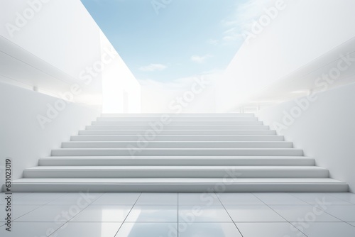 Minimalist Staircase, Generative AI.