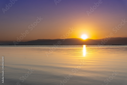 amanecer en el mar muerto, Israel