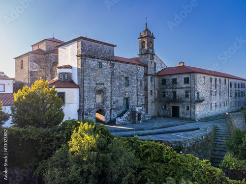 Obraz na płótnie Aerial View of Convento de Belvís - Santiago de Compostela, Spain w salonie