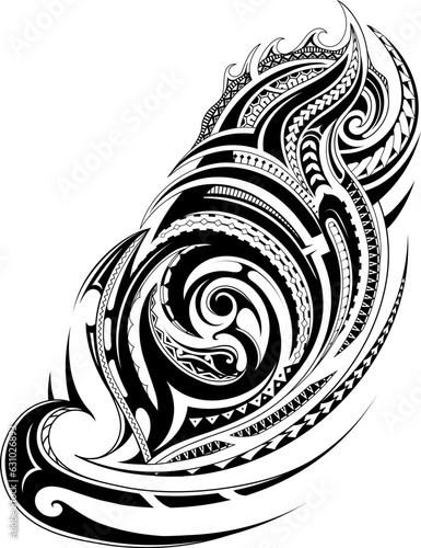 Tribal art tattoo design
