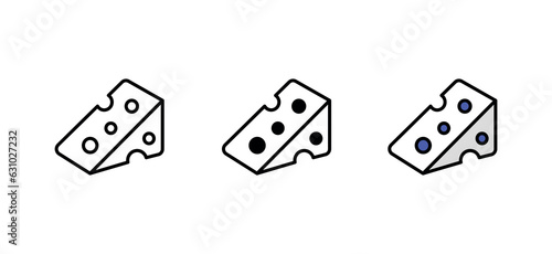 Cheese icon design with white background stock illustration