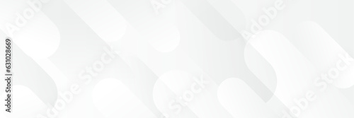Abstract white Geometric banner design background.