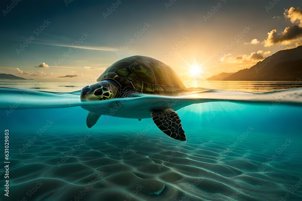 sea turtle and sea