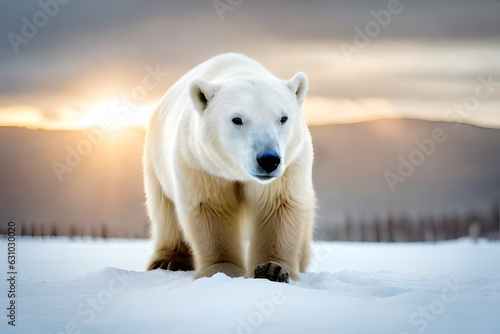 polar bear on ice © Aniqa