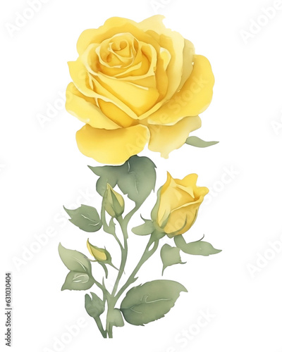 Yellow mastard rose photo