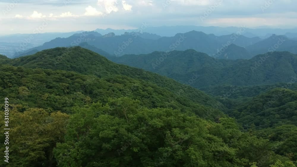 Drone shot view from the Usui Pass Observation Platform in Karuizawa, Japan. Drone shot view from the Usui Pass Observation Platform in Karuizawa, Japan.