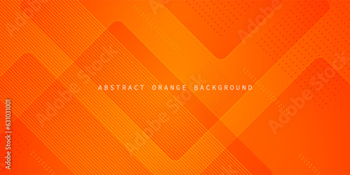 Abstract orange background with simple lines. Colorful orange design. bright and modern with shadow 3d concept. Eps10 vector photo