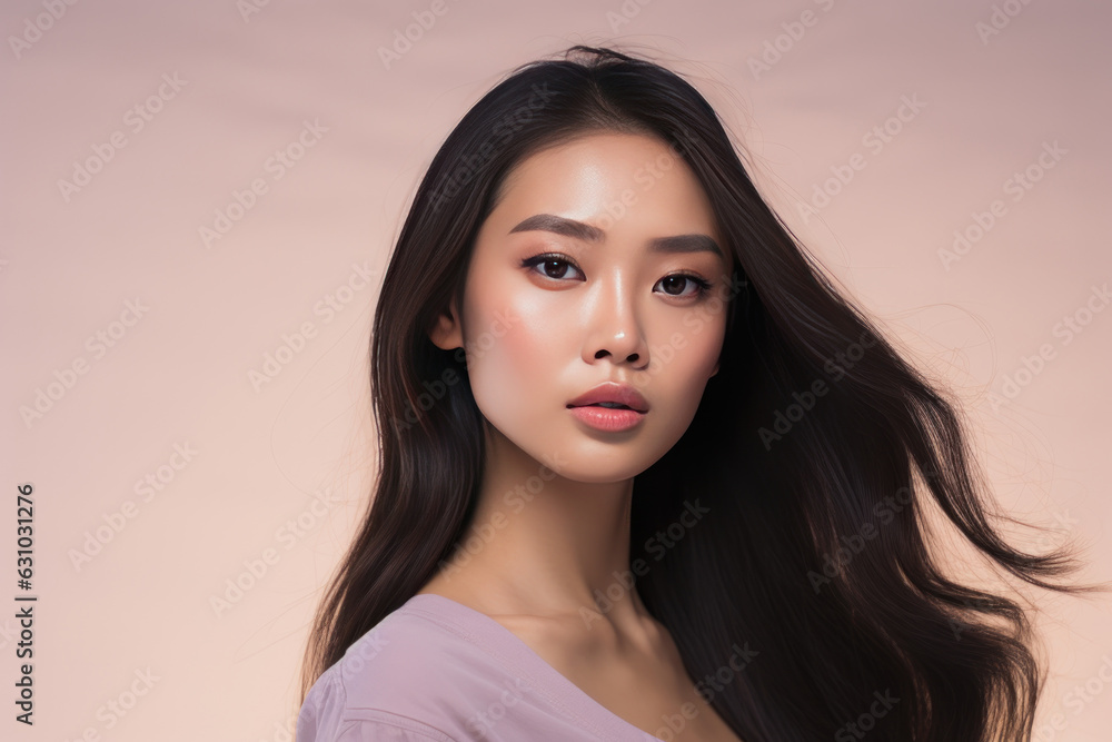 Asian beauty portrait. AI generated Asian beauty portrait. AI generated