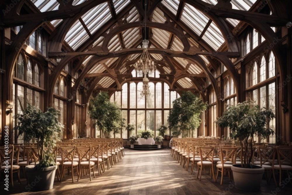 Simple And Elegant Wedding Venue, Generative AI Simple And Elegant Wedding Venue, Generative AI