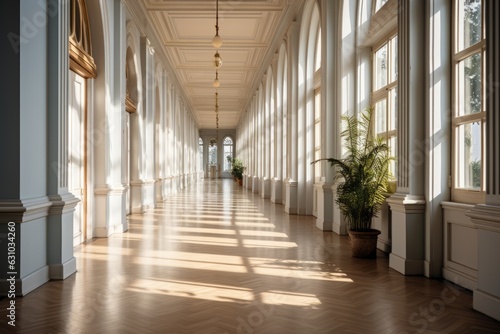 Simple And Elegant Hallway, Generative AI