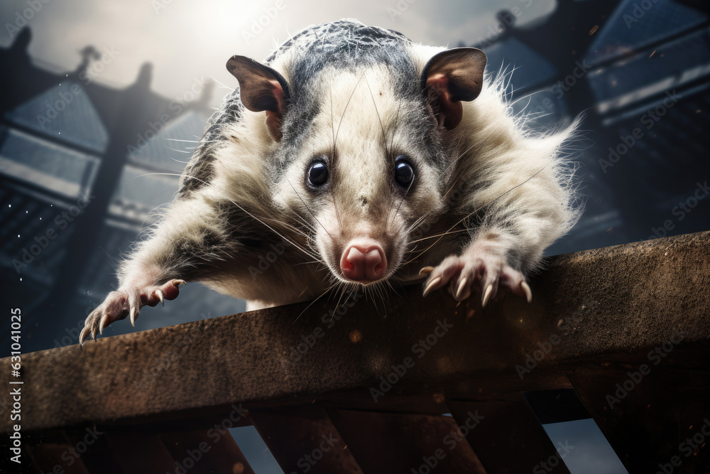 Opossum at the Olympic Games Stock Illustration Adobe Stock