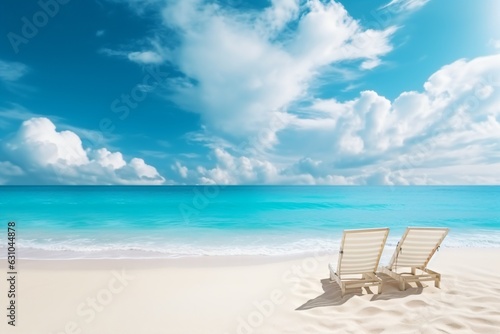 Tropical beach with white sand. © paranoic_fb