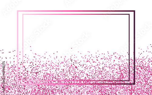 Decorative pink frame glitter effect.Poster for anniversary, award ceremonies