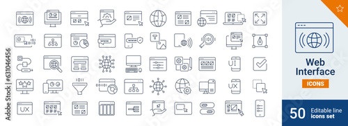 Web icons Pixel perfect. Interface, www, webpage, ....