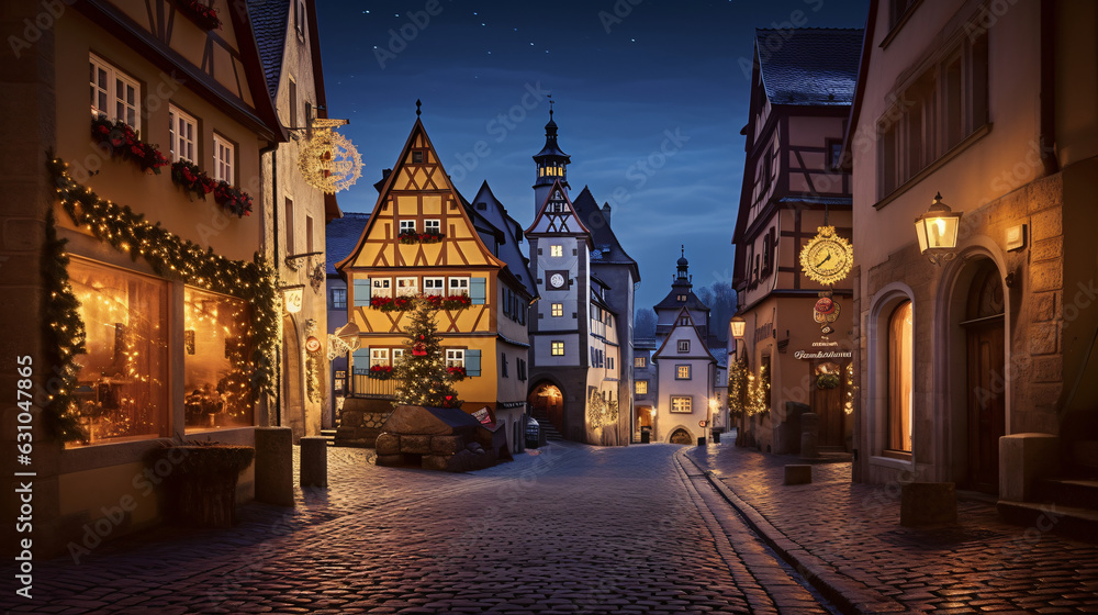 Rothenburg ob der tauber medieval famous german town