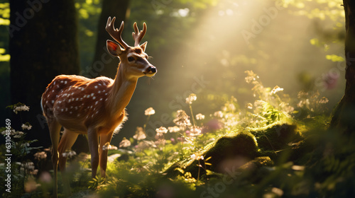 soft morning light lush forest © พงศ์พิชัย ตรีไพศาลภั