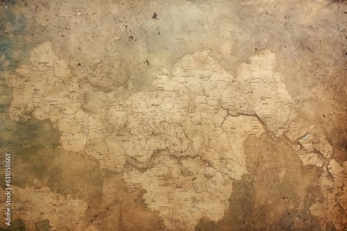 Vintage map of lost city texture background  weathered and aged cartography  ancient and mysterious surface  rare and exploratory