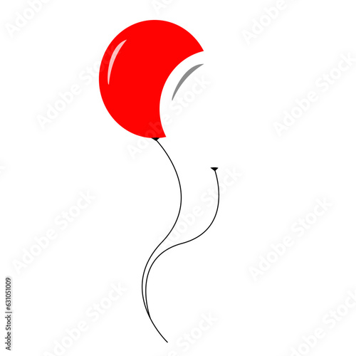 Two red and white balloons are a symbol of Indonesian independence photo