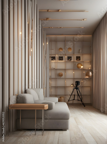 Kelly Wearstlers music studio with natural colors.