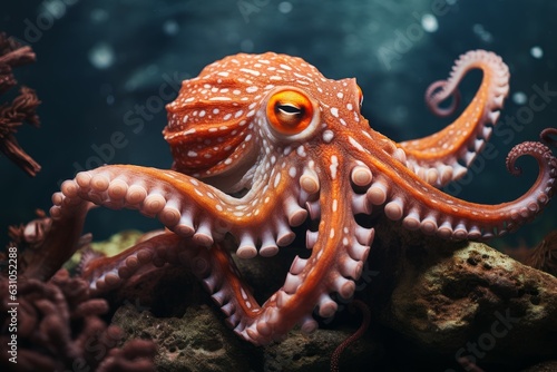 Octopus animal food. Generate Ai