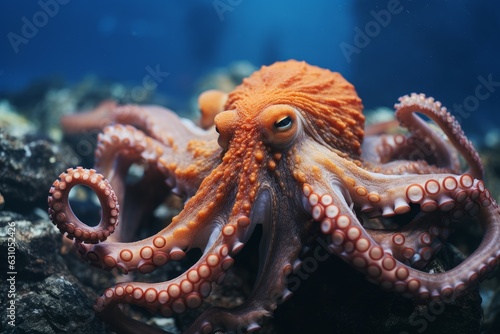 Octopus animal tropical. Generate Ai