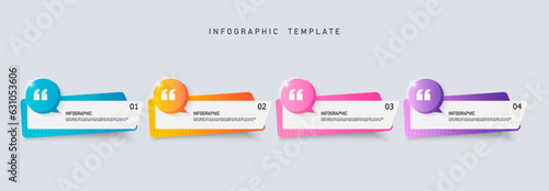 Presentation business infographic template vector.	