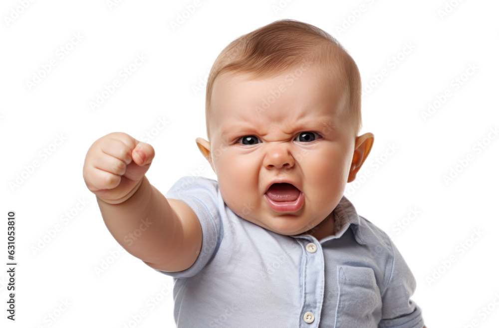 Baby hold up his fist determined to work hard! funny shot in png transparent background Baby hold up his fist determined to work hard! funny shot in png transparent background
