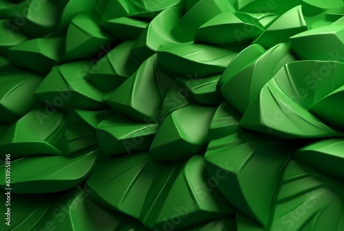 green abstract background. generative ai