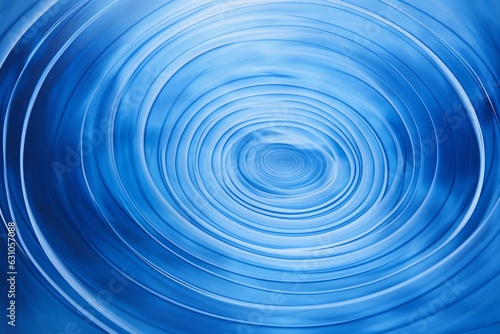 Fotografia Resonate, spread, vibration, or ripple abstract in blue, Generative AI