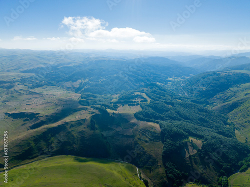 mountain peak with clouds sky photo