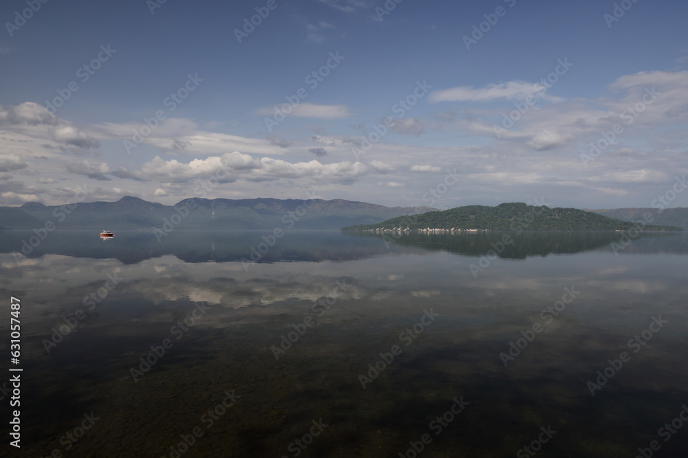 Lake Kussharo in Hokkaido, Japan