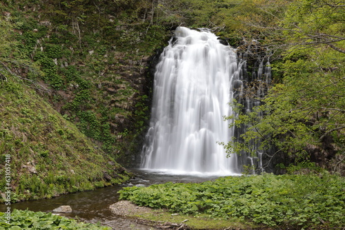 Kumagoe Falls   Shiretoko  Pass Hokkaido  Japan