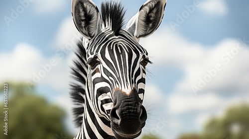 zebra is running in the jungle