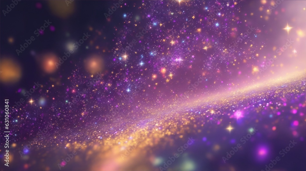 Abstract stardust in galaxy