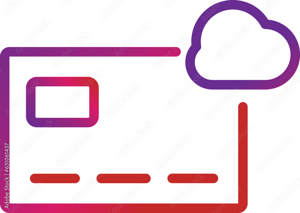 outline gradient payment icon outline gradient payment icon