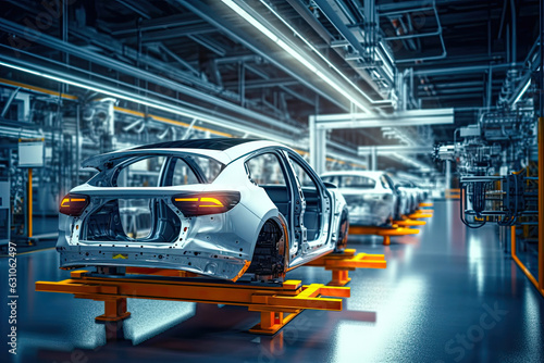 Futuristic Automotive Manufacturing Process © Andrii 
