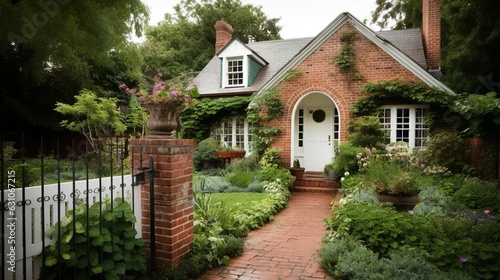 English cottage style house exterior 