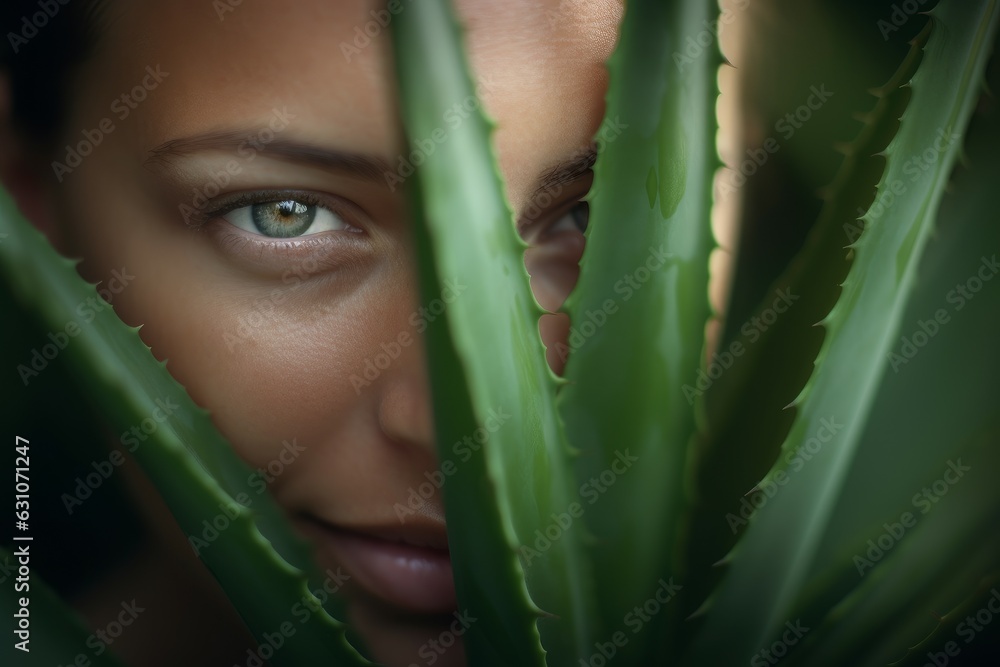 Woman aloe vera. Generate Ai Woman aloe vera. Generate Ai