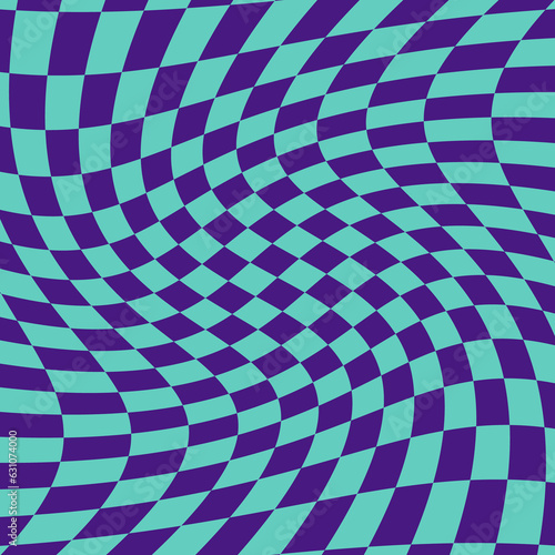 psychedelic geometric pattern with squares