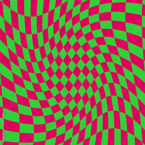 psychedelic geometric pattern with squares