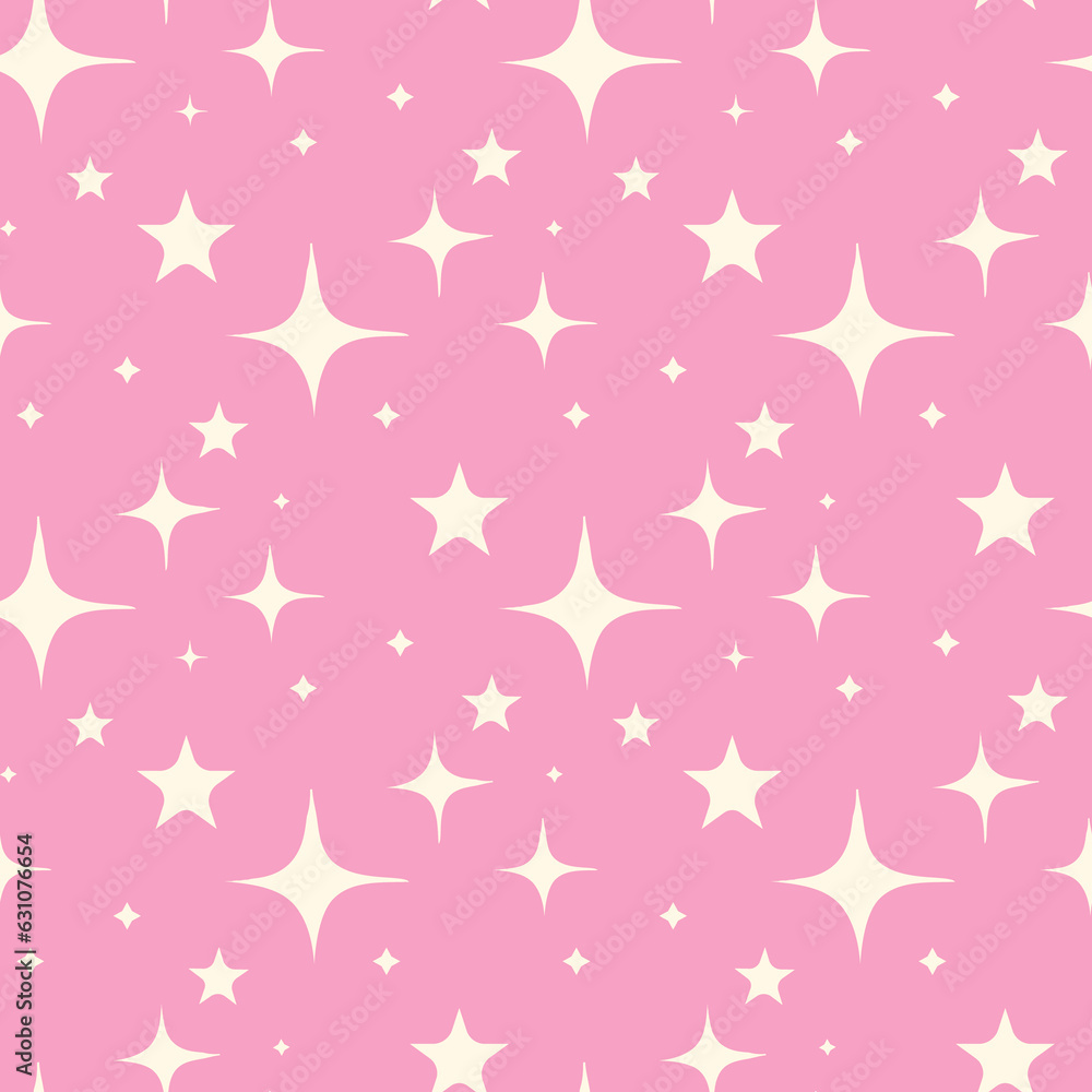 pattern with white stars. Retro disco groovy pattern pattern with white stars. Retro disco groovy pattern