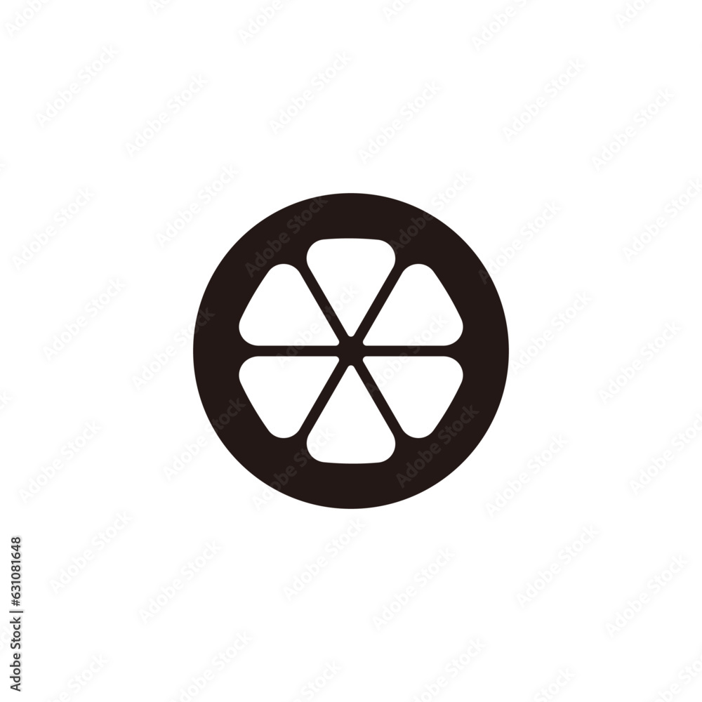 Mangosteen icon.Flat silhouette version. Mangosteen icon.Flat silhouette version.